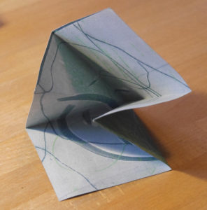 Lotus-Fold-Book aus Gelatine-Drucken